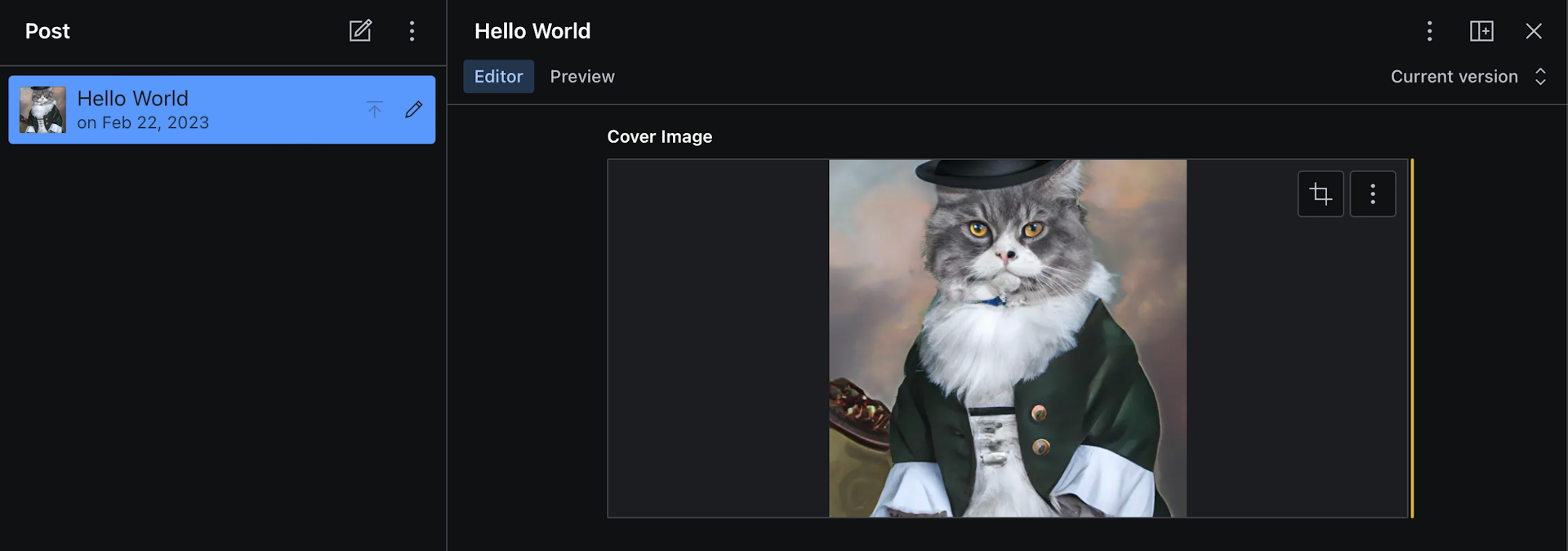 Cat generated from Open AI image plugin (made by Roboto Studio)